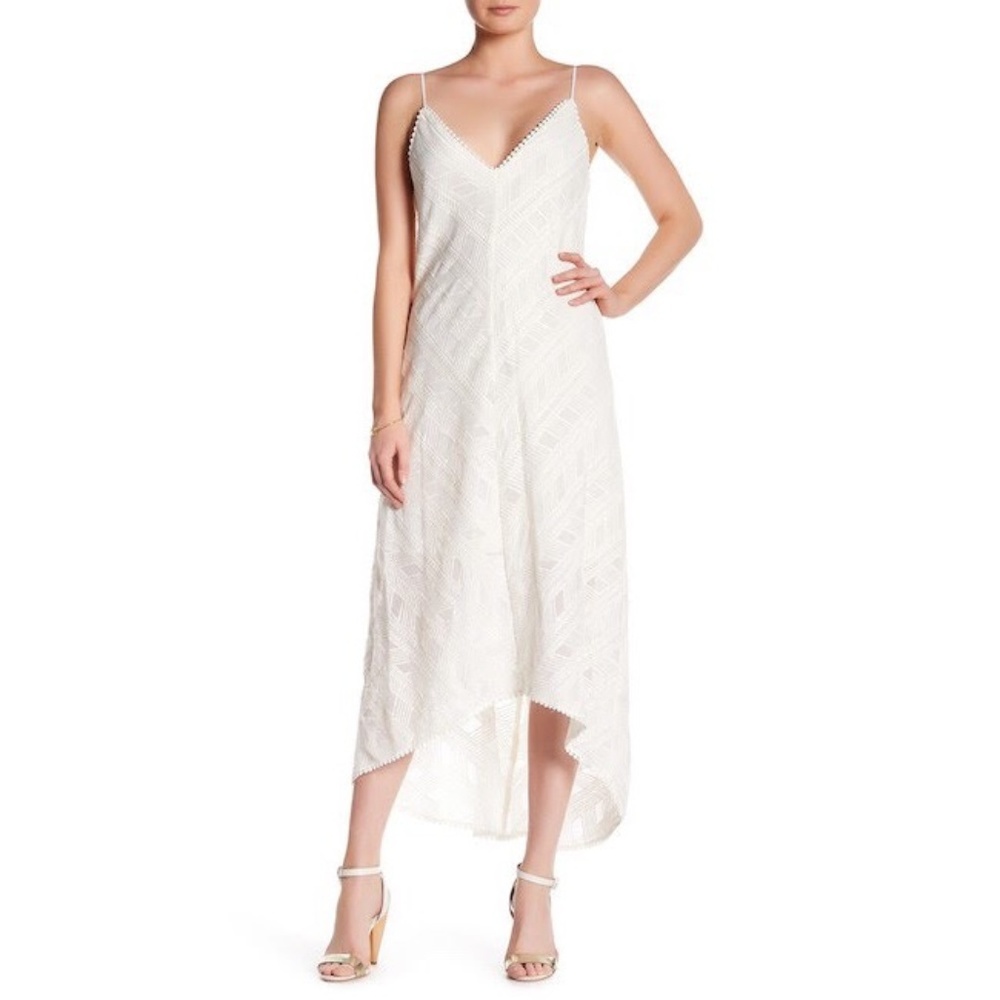 Amanda Uprichard Julia Embroidered Maxi Dress